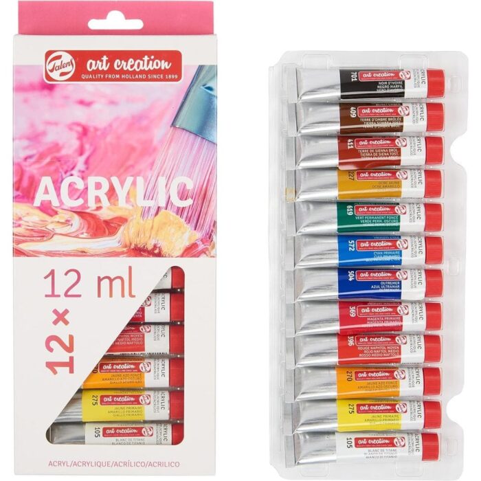 Talens Art Creation - Acrylic paint set 12 x 12ml - Image 1